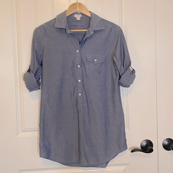 J. Crew Tops - J Crew Chambray Tunic - Size XS